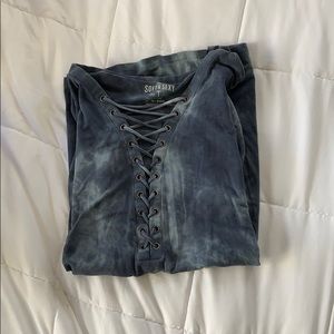 American eagle acid wash blouse